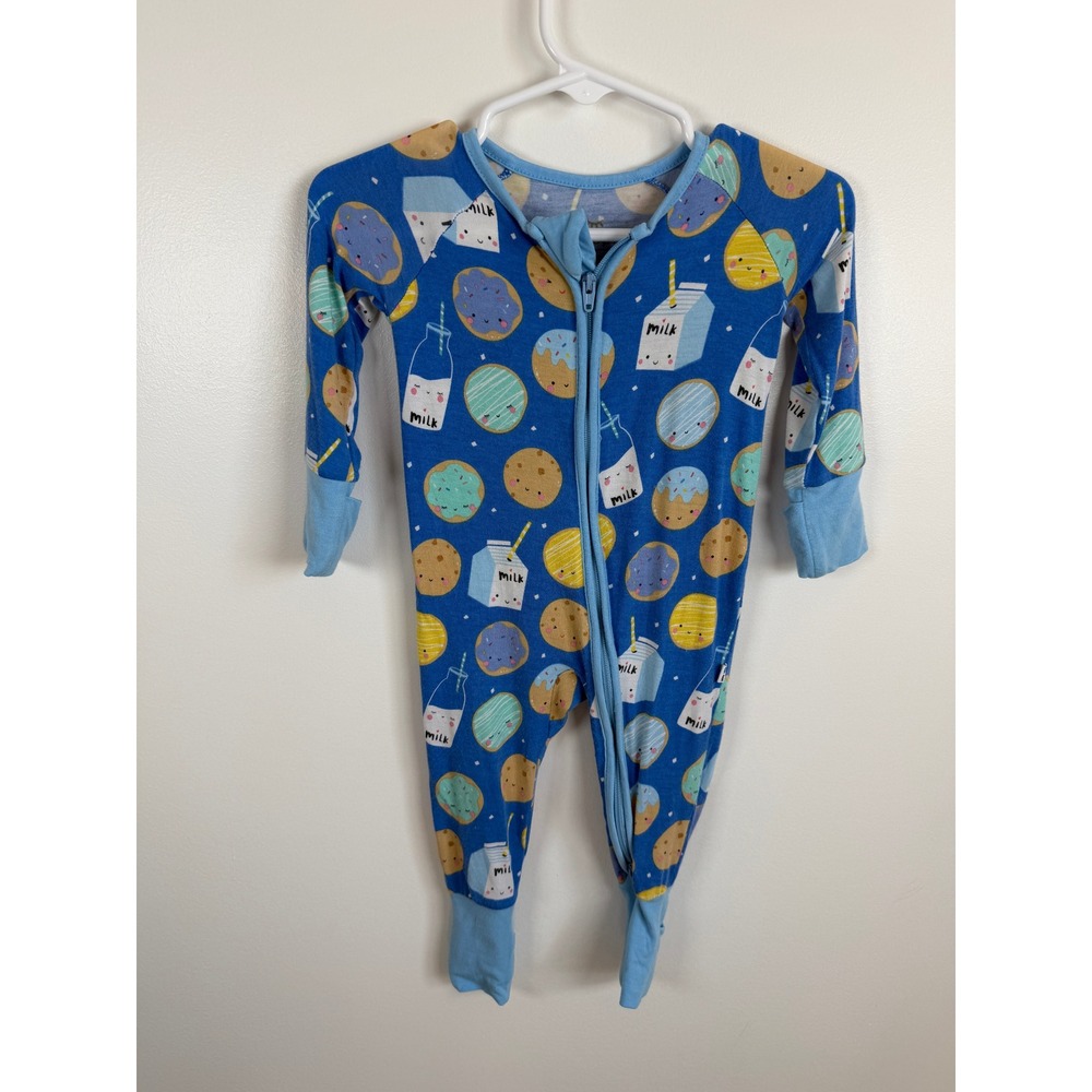 Little Sleepies Milk and Cookies Bamboo Zippy 0-3 Months